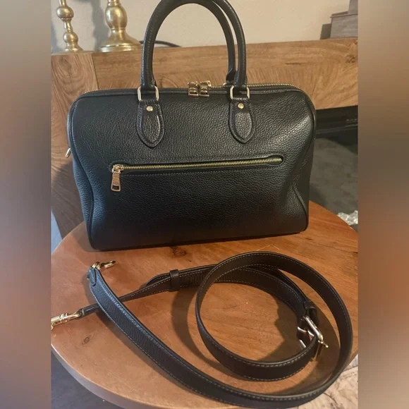 Coach Large Rowan Satchel Black - Picture 3 of 4